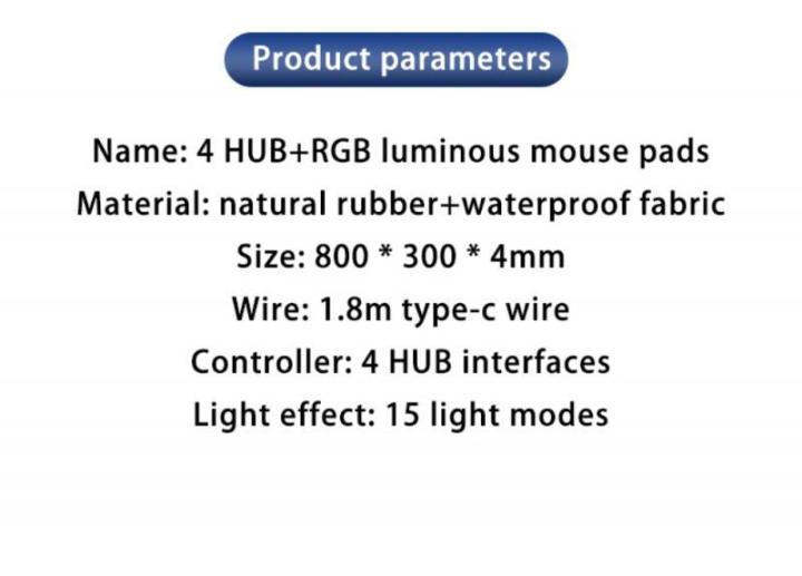 new-rgb-light-emitting-4-docking-stations-gamer-mouse-pad-e-sports-luminous-mouse-pad-x16-luminous-oversized-size-mouse-pad
