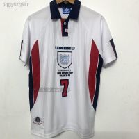 【Retro Football Jersey】☋❦✥เสื้อบอลโลก 98 อังกฤษ เบอร์ 7 เบ็คแฮม 20 โอเว่น ชุดบอลย้อนยุค แขนยาว/แขนสั้น