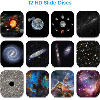 12 In 1 Planetarium Galaxy Star Projector สำหรับตกแต่งห้องนอน360 ° หมุน Nebula Projector โคมไฟ LED Starry Night Light Projector