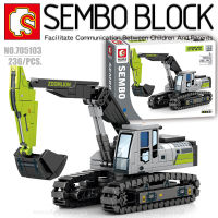 บล็อกตัวต่อแบคโฮ SEMBO BLOCK 705103 จำนวน 236 ชิ้น