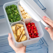 Four-compartment Fresh-keeping Storage Box, Special Box for Side Dishes