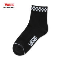 VANS PEEK-A-CHECK CREW 7-10 1PK - BLACK **ถุงเท้าเป็นไซส์ US Women สามารถดูตารางเทียบไซส์จากข้อมูลสินค้าเพิ่มเติม**