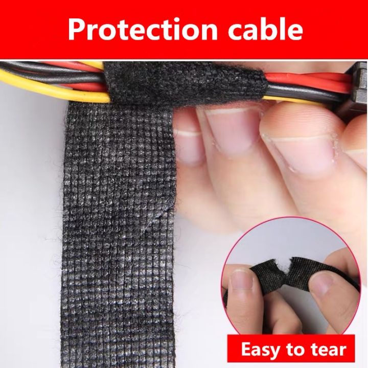 15-meter-heat-resistant-flame-retardant-adhesive-cloth-tape-for-car-cable-tape-harness-wiring-loom-protection-tools-insulator-adhesives-tape