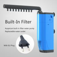 220V 3W Aquarium Fish Tank Built-in Filter Aeration Water Purifier Internal Submersible Pump Oxygenation Filter Pump For Fish Filters Accessories