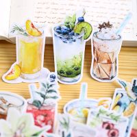 20pcs Hand Account Stickerhomemade Food Ice Drink Sticker Pack Cute Mobile Phone Decoration Waterproof Material Tool Label Maker Tape