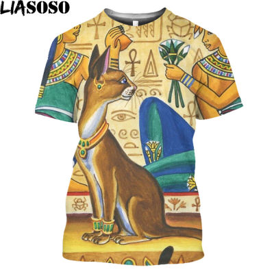 Ancient Egyptian Egypt God Pharaoh Men T Shirts Casual Retro Short Sleeve 3D Print Eye of Horus Man Tees Tops Shirt