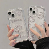 โปร่งใสแฟชั่นเคสฝาหลัง TPU นุ่มกันกระแทกเรียบ,ใช้ได้กับ IPhone14 13 12 11 Pro Max XXS