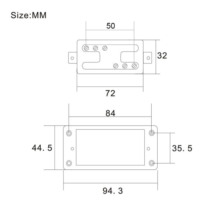 กีต้าร์ไฟฟ้าแบบสองแถว6หลุม-humbucker-pickup-คอ-สะพานปิ๊กอัพสีดำสไตล์มินิ