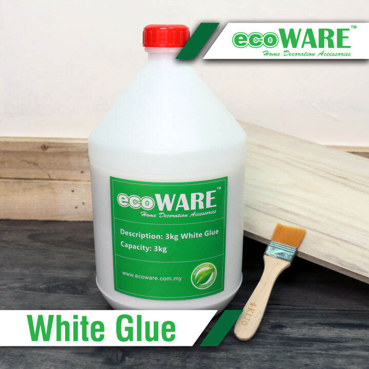 ecoWARE 3kg Multipurpose White Glue Water Based Latex Modified Polymer