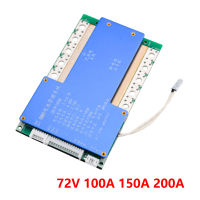 บอร์ดชาร์จแบตเตอรี่ลิเธียมแบบ20วินาที72V BMS บอร์ด PCB แผ่นป้องกันชาร์จแบตเตอรี่ลิเธียมพร้อมระบบป้องกันการชาร์จ