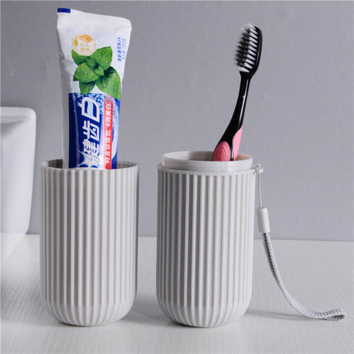 Simple Mouthwash Cup, Toothbrush, Toothpaste Storage Cartridge