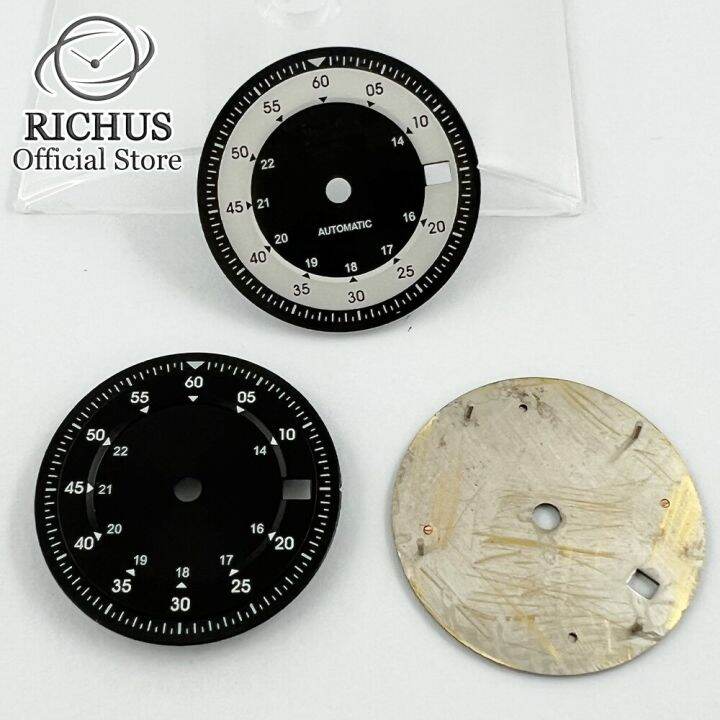 28-5mm-sterile-dial-for-eta2836-2824-mingzhu-dg2813-3804-miyota-8205-8215-821a-green-black-white-movement