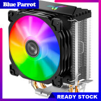 CR1200เครื่องทำความเย็น CPU RGB 3Pin 2ท่อความร้อน CPU ฮีทซิงค์โคมไฟอัตโนมัติพัดลมระบายความร้อนสำหรับ LGA 775/1150/AM4/AM3 +/AM3