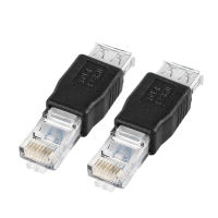 【Factory-direct】 The Auto Zone 2Pcs PC USB To RJ45 Female A To Internet RJ45 Connector Adapter มาถึง