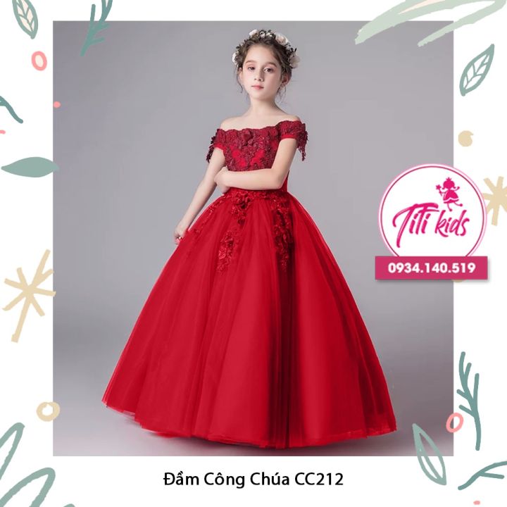 Đầm Váy g Chúa Trẻ Em Cao Cấp Titikids CC212 | Lazada.vn