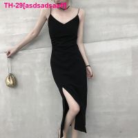 asdsadsaaff Vestido longo de estilingue preto sem costas feminino Vestidosไม่สม่ำเสมอ Ruched เซ็กซี่ Roupa vintage Festa Elegante Moda verão Novo