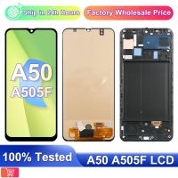 ZZOOI 6.4"Original Display For Samsung Galaxy A50 LCD Touch Screen Display Replacement With Frame Repair Parts SM-A505F A505FN A505GN