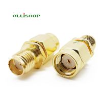 1Pcs RF RP-SMA Male Plug to SMA Female Jack RF Coaxial Coax Adapter Convertor Connector Straight Gold-plated Electrical Connectors