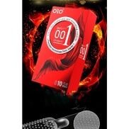 Bao cao su OLO Thin 001 Square Red, Gai nổi đặc biệt, nhiều gel gốc nước