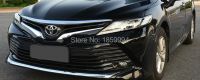 Chrome กระจังหน้าย่างกันชนฝาครอบสติกเกอร์สำหรับ2017 2018 2019 Toyota Camry XV70 8TH