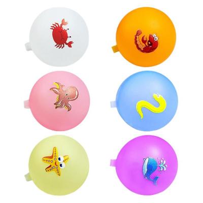 Water Balloons for Kids 6pcs Flexible Silicone Balls Toy for Summer Outdoor Water Games Fun in Swimming Pool Pond Water Park Lawn Pool Parties Backyard fun
