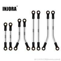 INJORA Stainless Steel High Clearance Chassis Links Steering Link Set for 1/18 RC Crawler TRX4M Upgrade (4M-08 4M-57)