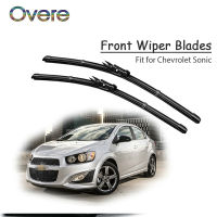 Overe 1Set Rubber Car Front Wiper Blade Kit For Chevrolet Sonic 2016 2015 2014-2011 Windscreen Original Wiper Accessories