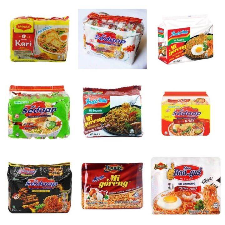 (PACK)Maggi Kari/Mi Sedaap Mi Goreng/ Mi Sup Instant Noodles/Indomie ...