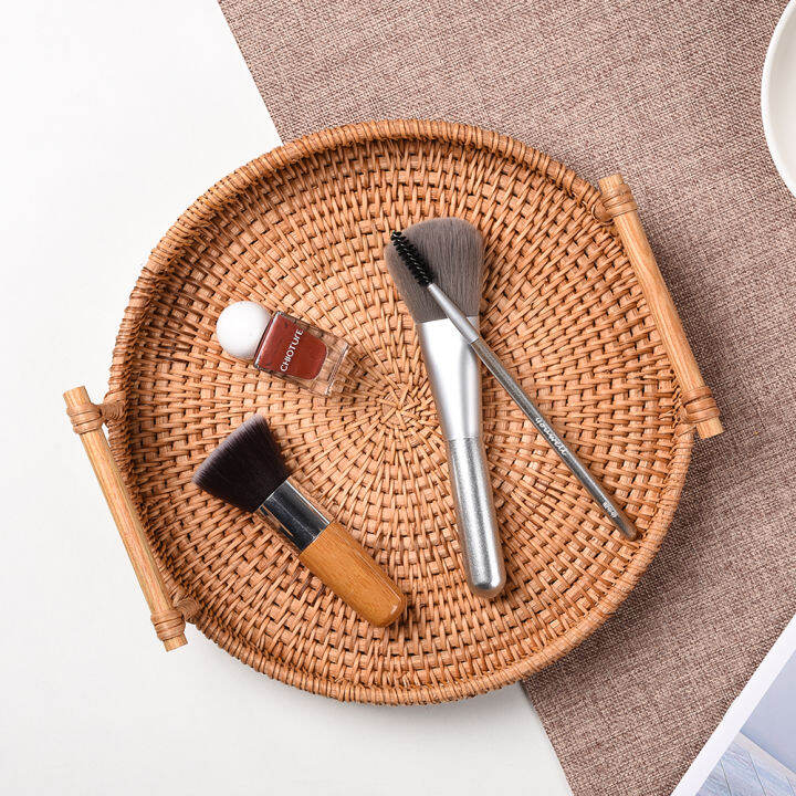 32cm-rattan-handwoven-round-serving-tray-food-storage-plate-with-wooden-handles-wicker-basket-wooden-tray-for-fruit-breadbasket