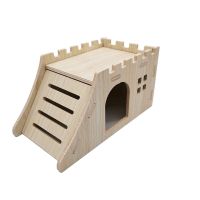 2022 Hot-selling Eco-friendly Multifunctional Hamster Toy Supplies Hamster House Wood