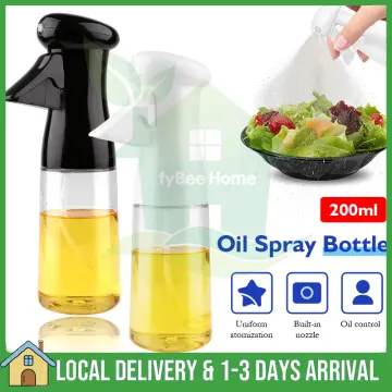 Oil Sprayer for Cooking, Food Grade Olive Oil Sprayer, 240ml Usb Electric  Pressurized Spray Bottle, Oil Sprayer Dispenser for Air Fryer, Bbq, Baking