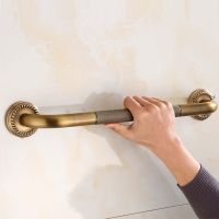 Antique Brass Color Bronze Brass 50cm Bathroom Tub Toilet Handrail Grab Bar Shower Safety Support Handle