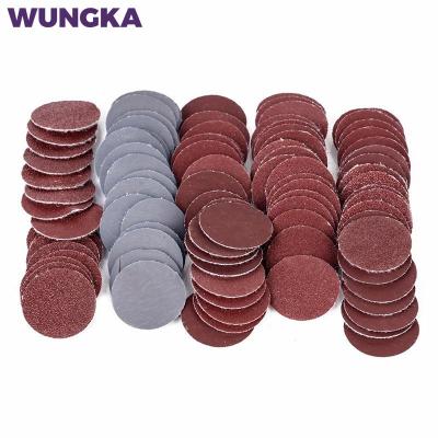 100pcs 25mm 1 Inch Sanding Paper Grit 80-7000 Sandpaper with wit Hook &amp; Loop for Abrasive Sander Disc Polishing Tool Cleaning Tools