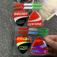 1ชิ้น3D DUCATI กาวอ่อนโลโก้เลเซอร์ตกแต่งรถจักรยานยนต์กันน้ำหมวกกันน็อคสติกเกอร์ถังน้ำมัน