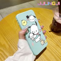 Jjlingji เคสปลอกสำหรับ Samsung J7 J7 Prime 2,เคสแฟชั่นน่ารัก Pochacco นุ่มเคสมือถือด้านข้างบางลายขอบสี่เหลี่ยมเคสซิลิโคนนิ่มเคสป้องกันการกระแทก