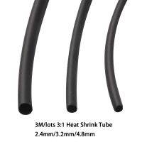 3M 2.4/3.2 mm Heat Shrink Tube with Glue Dual Wall Tubing Adhesive Lined Sleeve Wrap