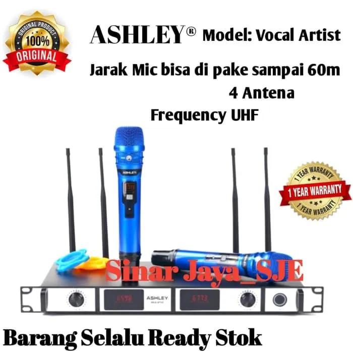 Mic Wireless Ashley Vocal Artist Microphone Receiver System Lazada