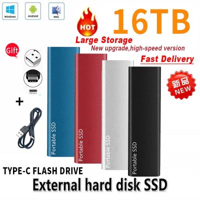 【CW】 1TB External State Hard Drive USB3.1/TYPE-C Interface High-Speed Disks for Laptops/Windows/Mac/Phone
