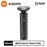 Xiaomi MIJIA เครื่องเครื่องเล็มหนวด S301เครื่องโกนหนวดไฟฟ้าของผู้ชายมีดโกนหนวดแบบโค้งงอแบบพกพา IPX7ล้างทำความสะอาดได้ใบมีดเซรามิก