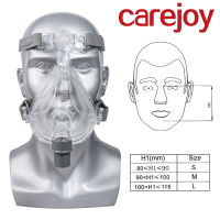 Carefjoy ตัวปิดจมูก CPAP สำหรับ CPAP APAP มาสก์หน้าเต็มรูปแบบเครื่องหยุดหายใจขณะหลับพร้อมฟรีหมวกปรับได้