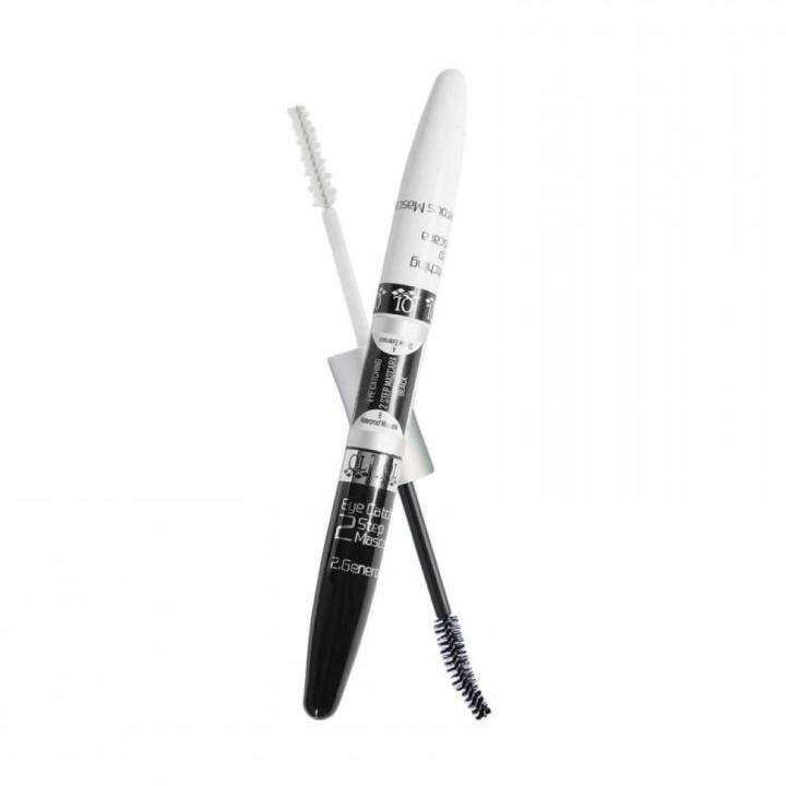 QL Maskara 2 Step 2in1 Black & White Eye Catching Waterproof Mascara