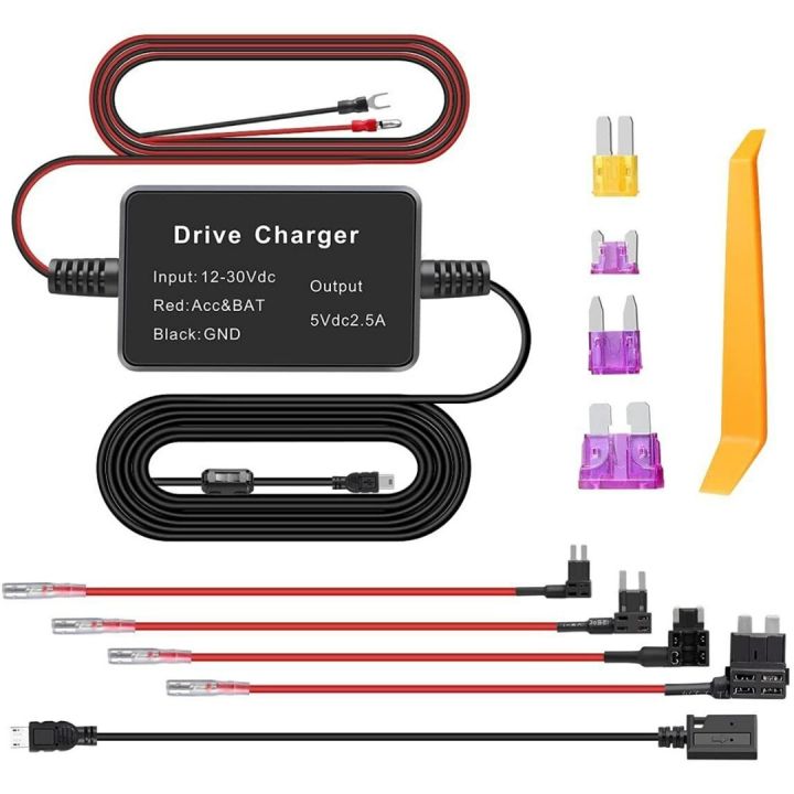 5v-2a-micro-usb-car-hard-wire-kit-box-universal-hardwire-charger-adapter-car-sockets-for-dash-cam-camera-dvr