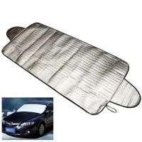 147 X 69 Cm Car Windshield Sun Shade Thickened Aluminum Coating Front Rear Windshield Sunscreen Film Cover Car Accessories