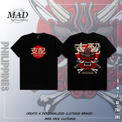 &amp; MADFACE เสื้อผ้า Domination-Demon Tee ของขวัญสำหรับ Unisex คุณภาพสูง Tops เสื้อยืดแนวสตรีท