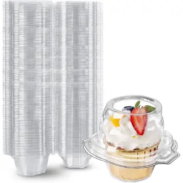 Stackable Individual Cupcake Container With Deep Dome - 50/Pack