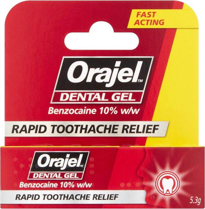 Orajel Dental Gel Rapid Toothache Relief Toothache & Gum Pain Mouth