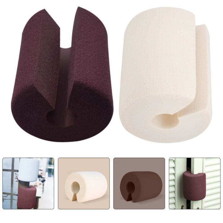 Chaoshihui 4 Pcs Stop Door Slamming NBR Foam Barn Toddler Bumper