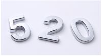 【LZ】✶  50x35x6mm 0 To 9 Self Adhesive Electroplating Door Number Self Adhesive Sticker Digital Number Home House Numbers Door Plates