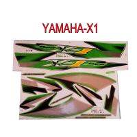 สติ๊กเกอร์ติดรถมอเตอร์ไซด์ สำหรับ YAMAHA -X1 ปี 2005 รุ่นเครือบเงา