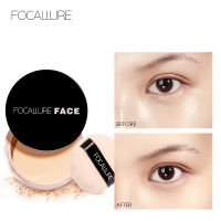 Focallure แป้งแต่งหน้ามืออาชีพแป้งฝุ่นเคลือบหน้าเปลือยติดทนนานผิวขาวใสตั้งค่าแต่งหน้าแป้งควบคุมความมัน